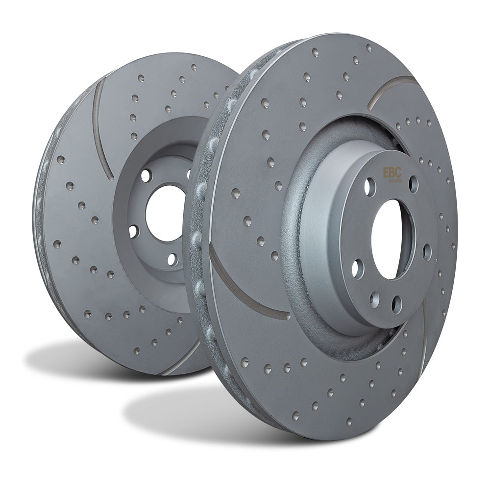 EBC GD1580 Hyundai Kia Turbo Grooved Discs Front - Akebono Caliper 1 | ML Performance US Car Parts