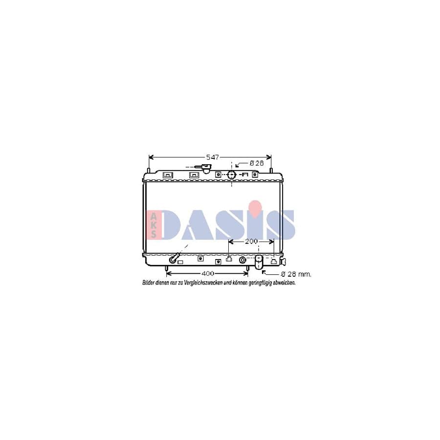 AKS Dasis 100018N Engine Radiator for Honda CIVIC