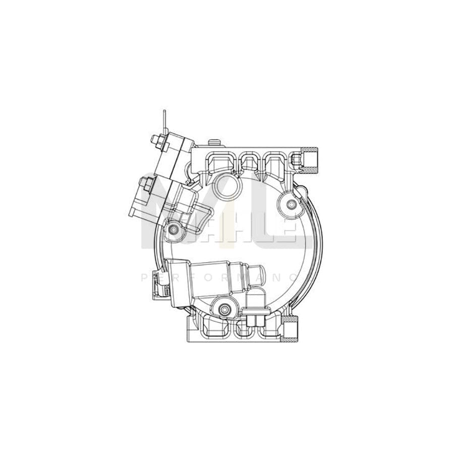 MAHLE ORIGINAL ACP 638 000P Compressor, air conditioning PAG 46 YF, Refrigerant: R 1234yf, R 134a | ML Performance Car Parts