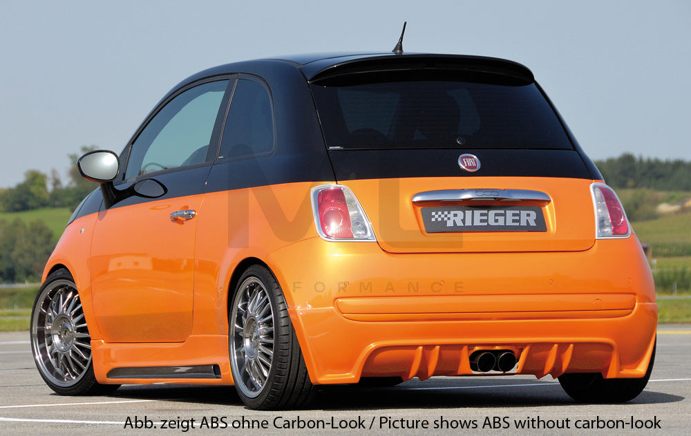 Rieger 00099161 Fiat 500 (312) Rear Diffuser 3 | ML Performance UK Car Parts