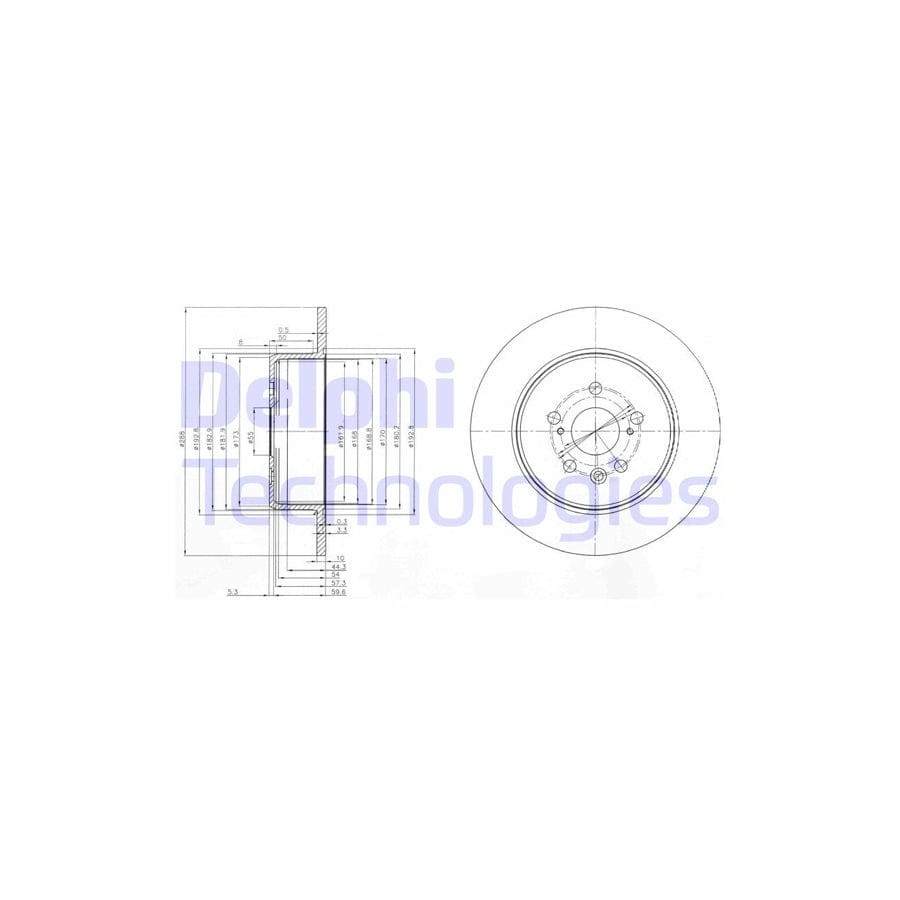 Delphi Bg3777 Brake Disc For Toyota Avensis