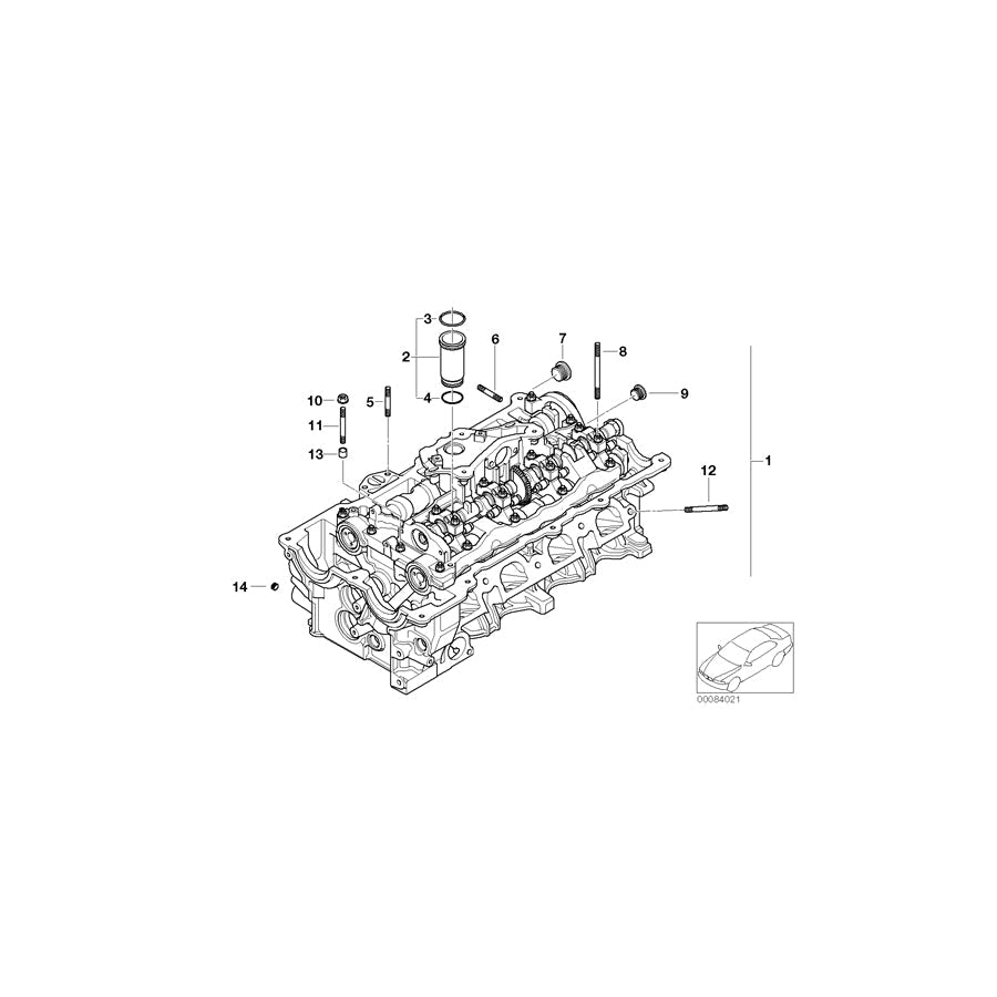 Genuine BMW 11127578028 E84 E60 E90 Cylinder Head With Valve Gear (Inc. 520i, 320i & X1 18i) | ML Performance US Car Parts