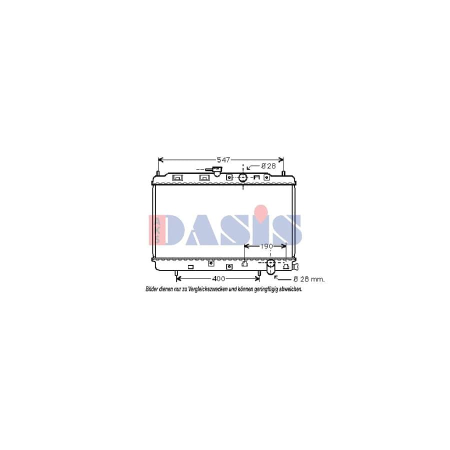 AKS Dasis 100021N Engine Radiator for Honda CIVIC