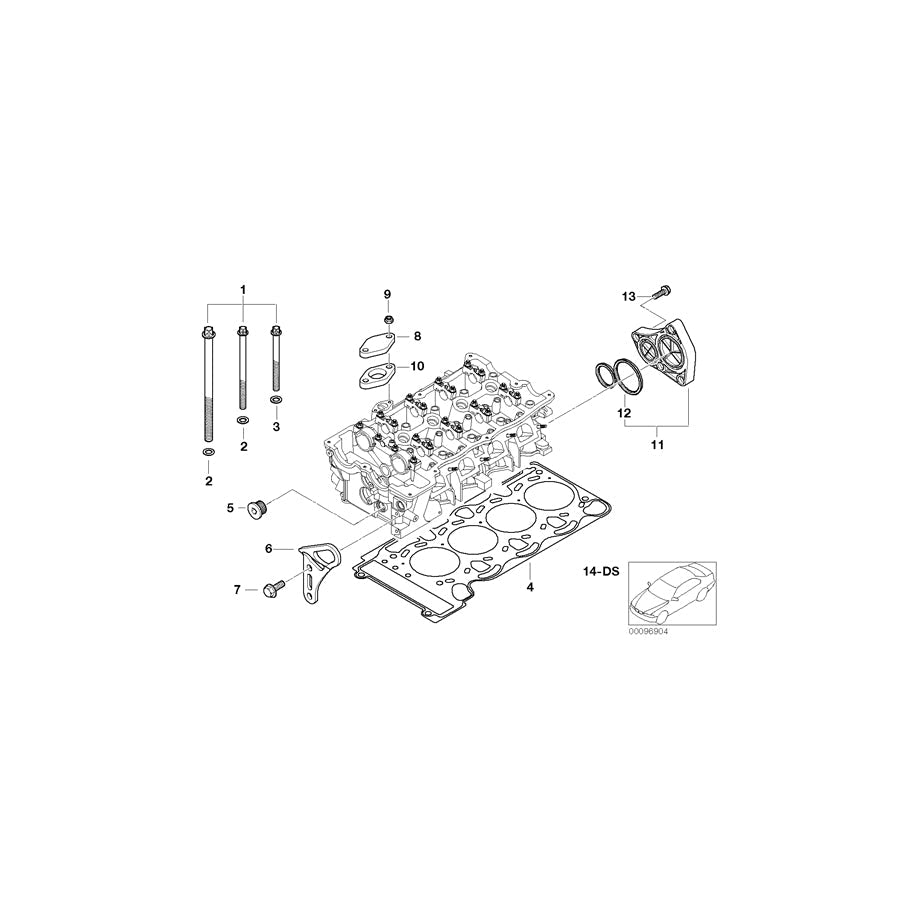 Genuine BMW 11127578077 E87 E90 E83 Set Bolt Cylinder Head TORX M9/M10 (Inc. Z4 2.0i, 318i & 320i) | ML Performance US Car Parts
