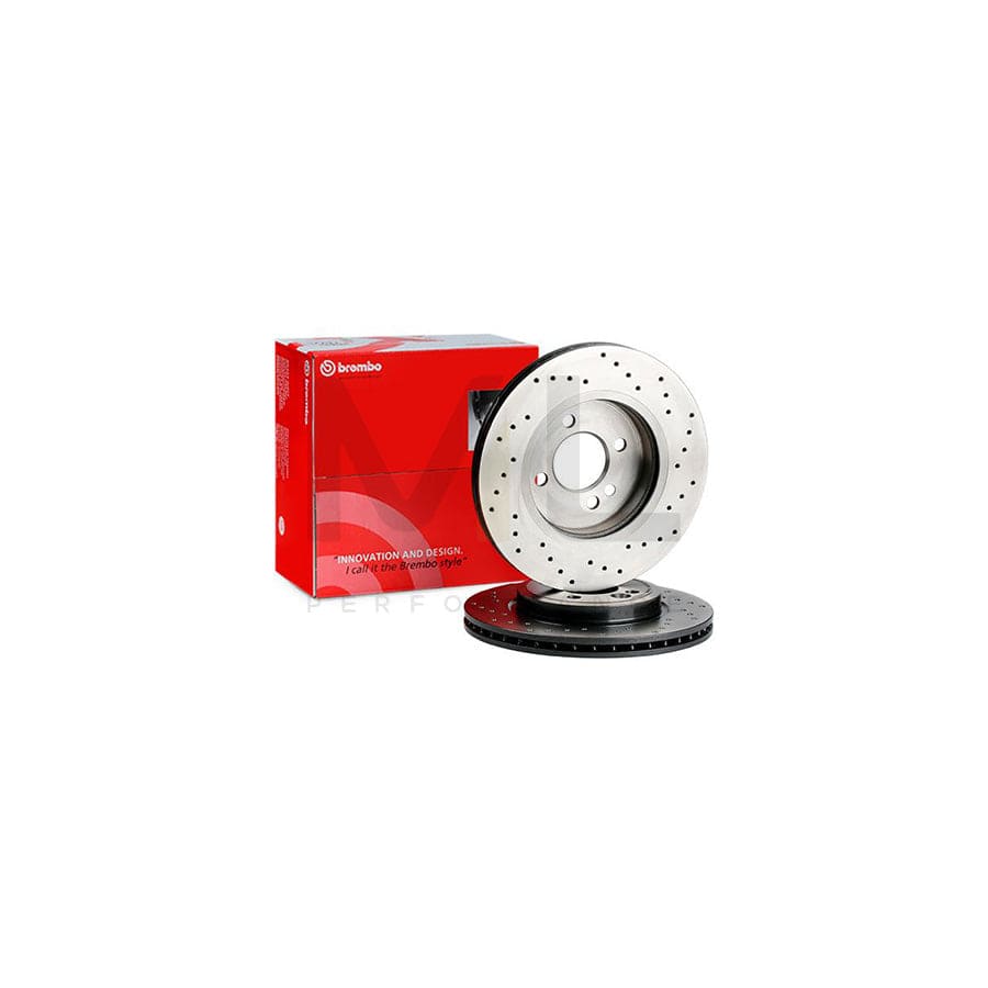 BREMBO XTRA LINE 09.8655.1X Brake Disc Perforated / Vented, Coated, High-carbon | ML Performance Car Parts