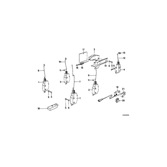 Genuine BMW 51261373004 E28 Actuator (Inc. 525e, 524td & 528i) | ML Performance US Car Parts