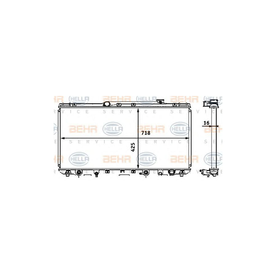 Hella 8MK 376 708-361 Engine Radiator