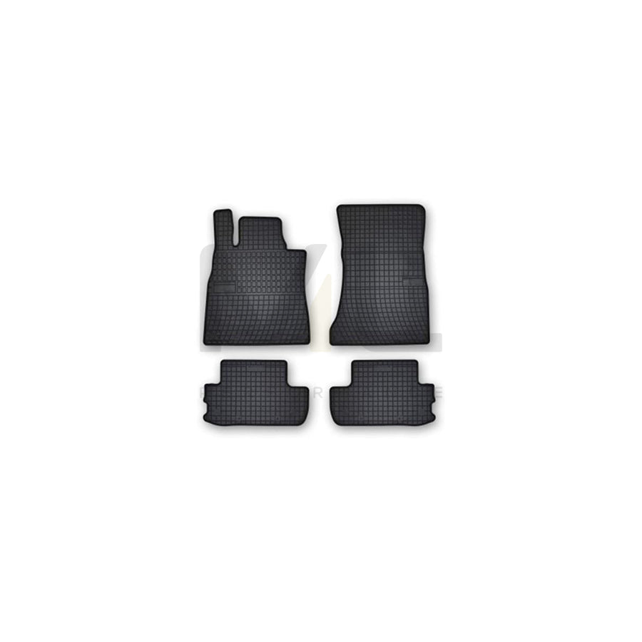 FROGUM Tailored 402522 Floor mat set suitable for MERCEDES-BENZ S-Class Coupe (C217) Elastomer, Front and Rear, Quantity: 4, Black, (LHD)