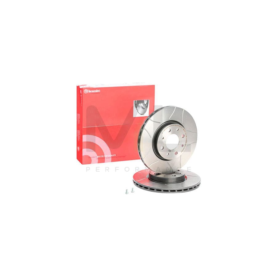 BREMBO MAX LINE 09.5870.75 Brake Disc Internally Vented, Slotted, Coated, with bolts/screws | ML Performance Car Parts