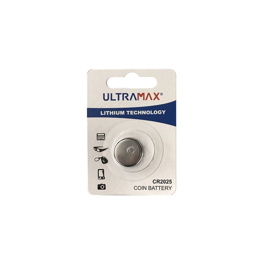 Ultramax Lithium CR2025 Coin Cell (Card of 1)