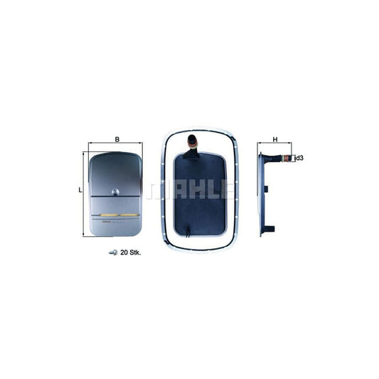 Mahle Original Hx 159Kit Hydraulic Filter, Automatic Transmission