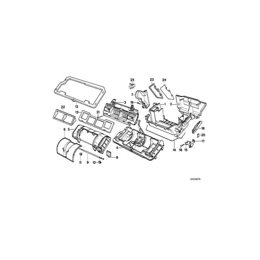 Genuine BMW 64118390064 E34 Cover (Inc. 525i, 524td & 520i) | ML Performance US Car Parts