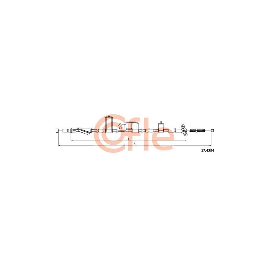 Cofle 17.4234 Hand Brake Cable for Honda Cr-V II (Rd)