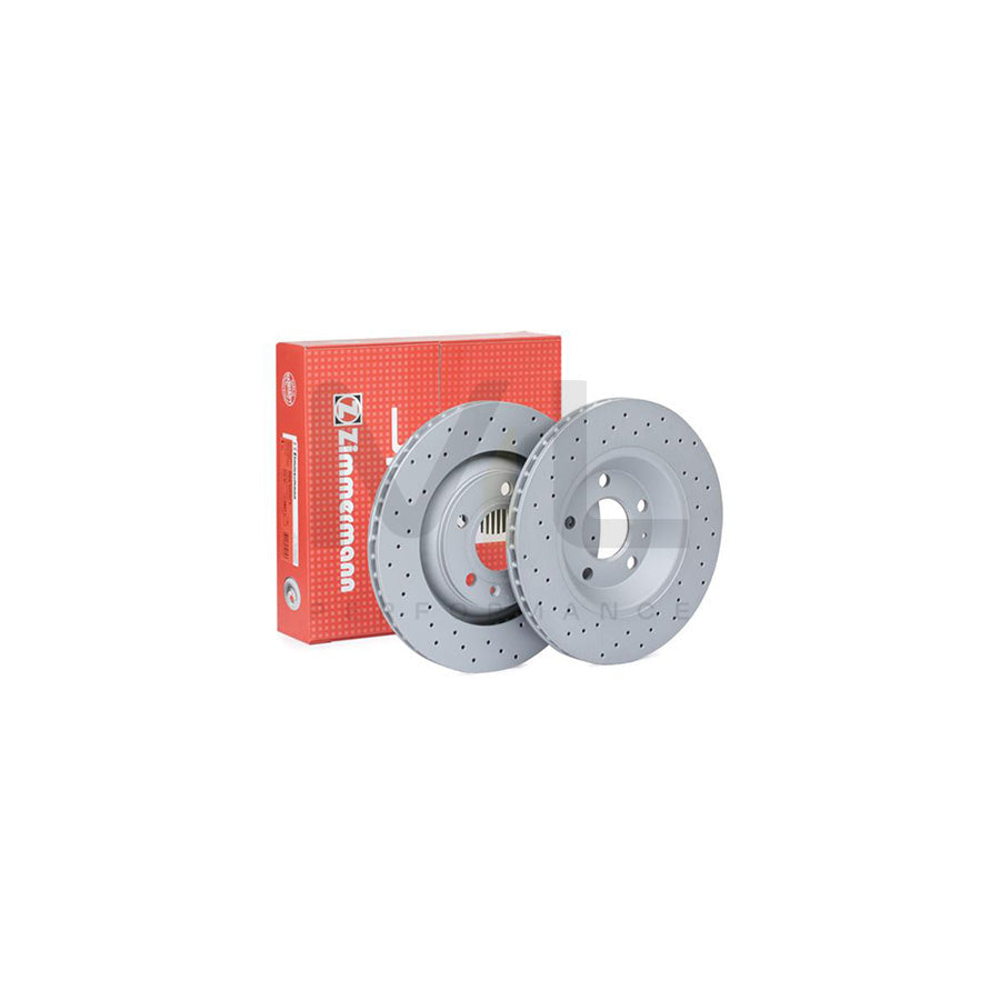 ZIMMERMANN SPORT COAT Z 100.3316.52 Brake Disc for AUDI A4 Externally Vented, Perforated, Coated, High-carbon  - 1 piece