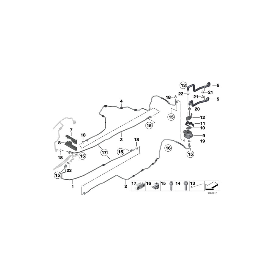 Genuine BMW 64539198293 F04 Suction Pipe (Inc.  & Hybrid 7) | ML Performance US Car Parts