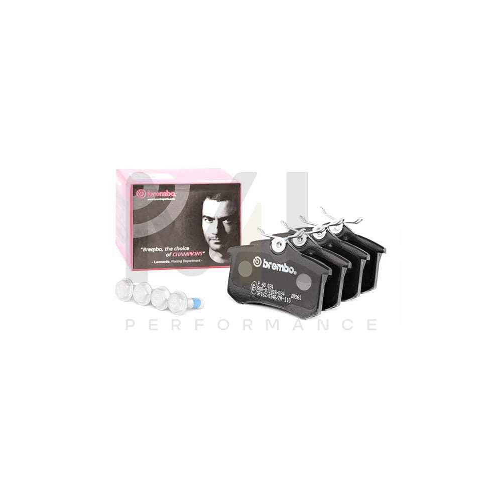 Brembo P 68 024 Brake Pad Set Excl. Wear Warning Contact, With Brake Caliper Screws | ML Performance Car Parts