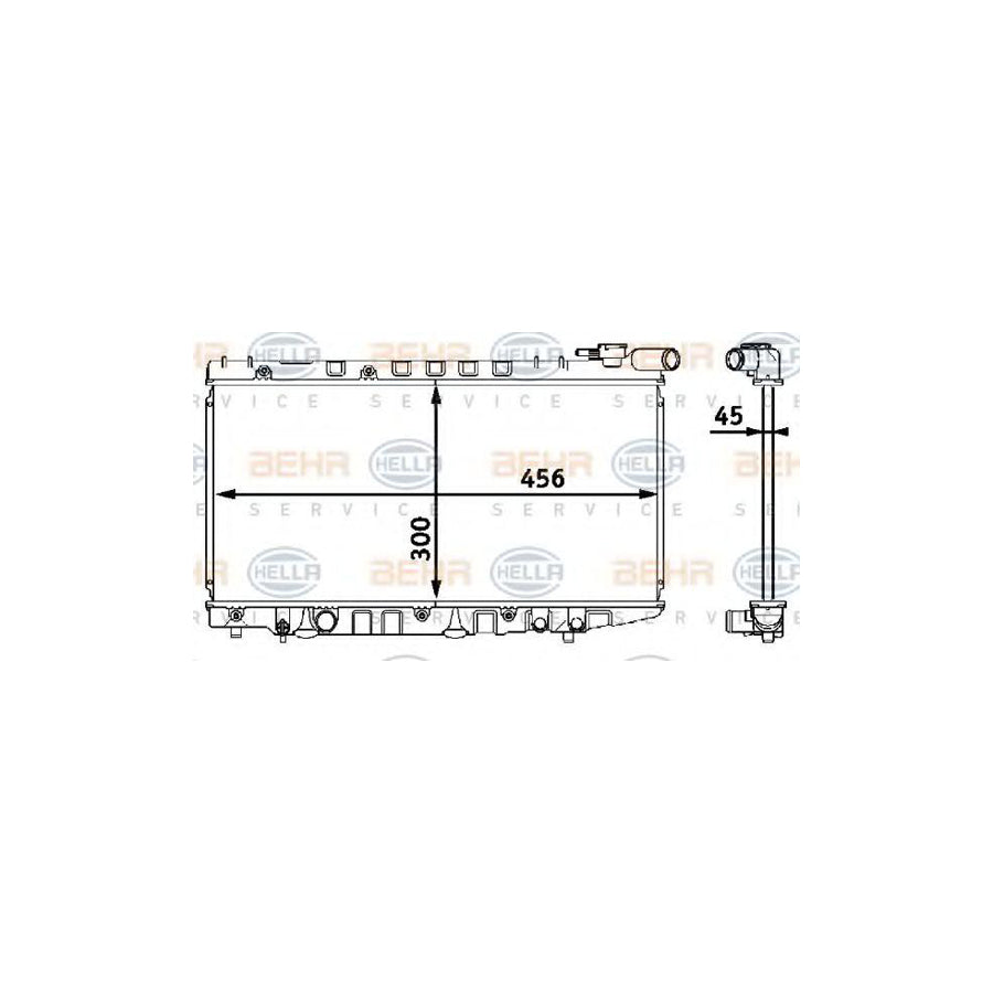 Hella 8MK 376 708-351 Engine Radiator