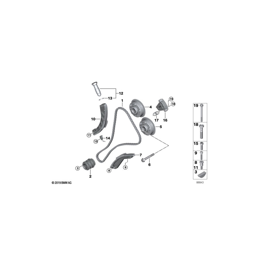 Genuine BMW 11311439557 E67 E66 RR1 Slide Rail (Inc. Phantom, 760i & 760Li) | ML Performance UK Car Parts