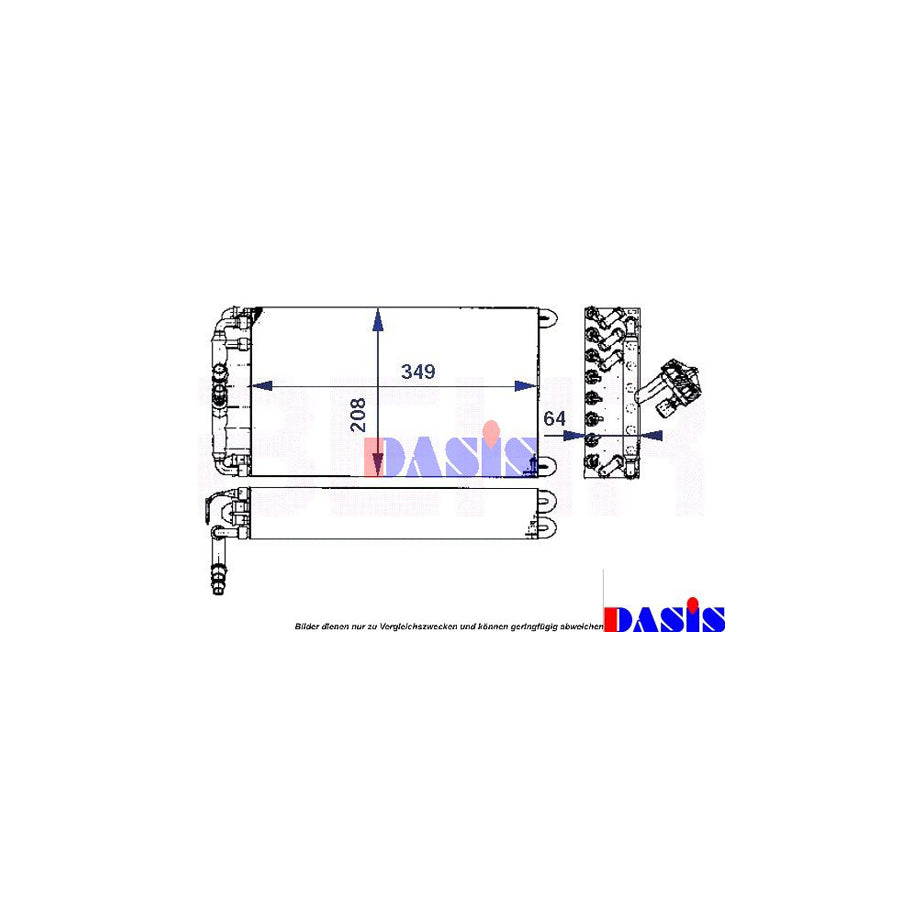 AKS Dasis 820570N Air Conditioning Evaporator