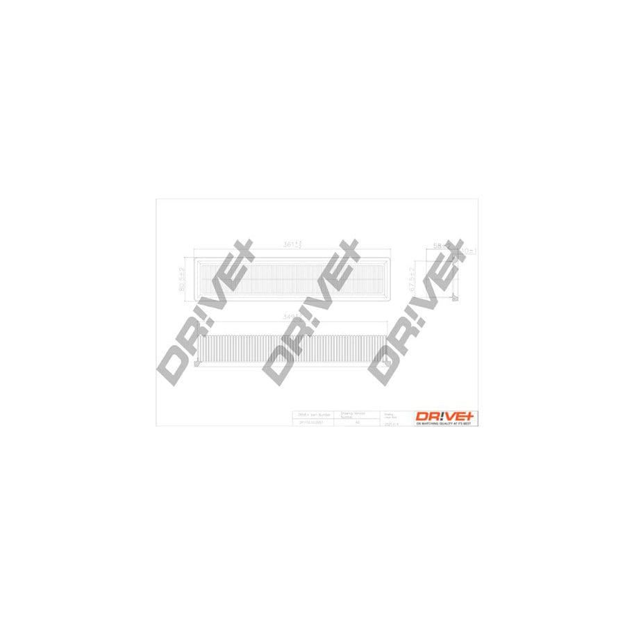 Dr!Ve+ Dp1110.10.0097 Air Filter