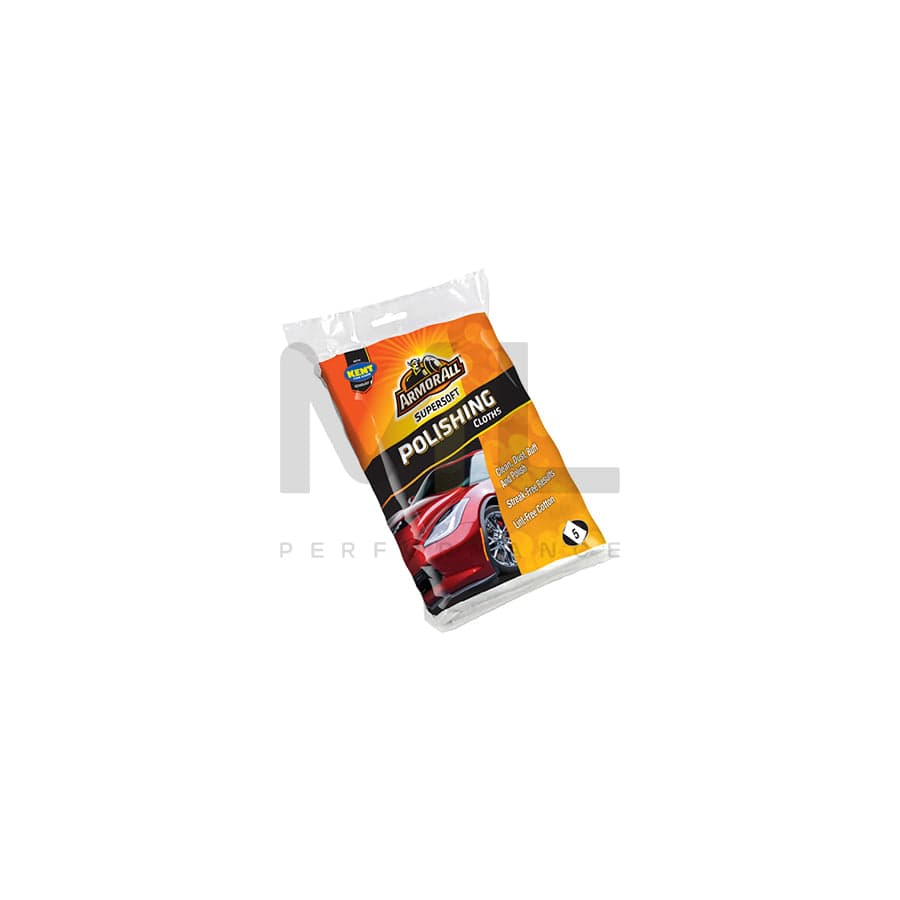 ARMORALL 5 White Cotton Polishing Cloths