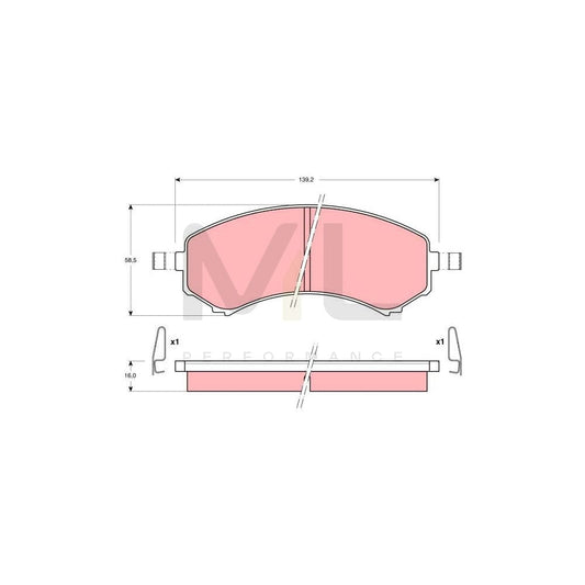 TRW Gdb1176 Brake Pad Set | ML Performance Car Parts