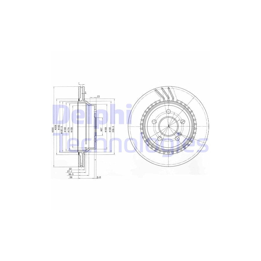 Delphi Bg3758 Brake Disc