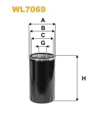WIX Filters WL7069 Oil Filter For Audi 80
