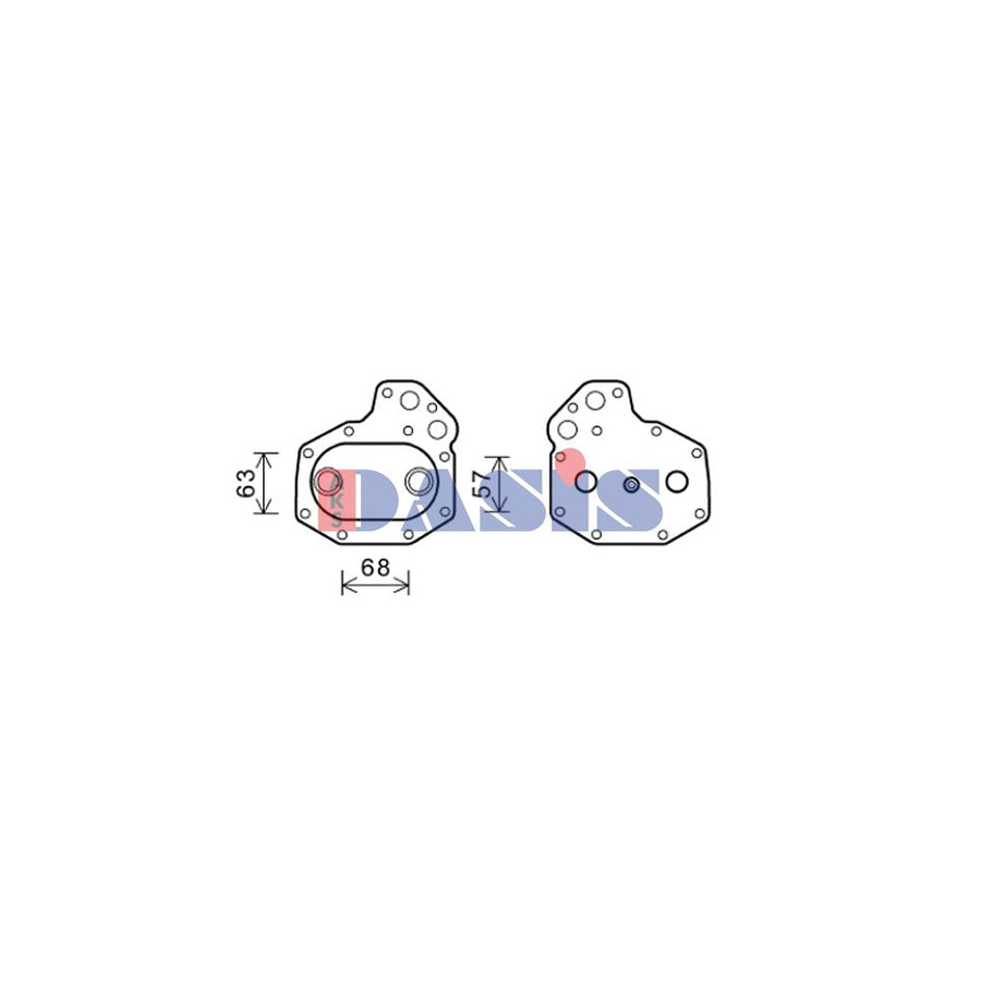 AKS Dasis 136015N Engine Oil Cooler