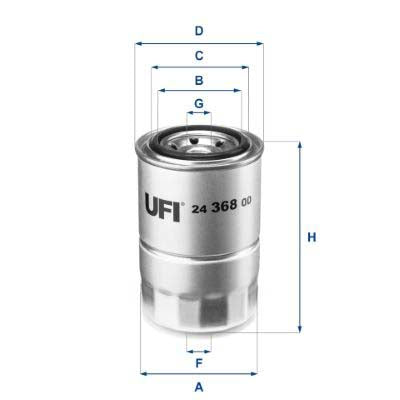 UFI 24.368.00 Fuel Filter