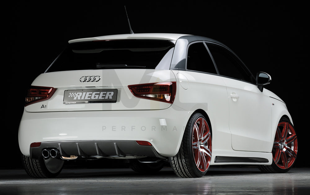 Rieger 00099875 Audi 8X A1 Rear Diffuser 2 | ML Performance UK Car Parts
