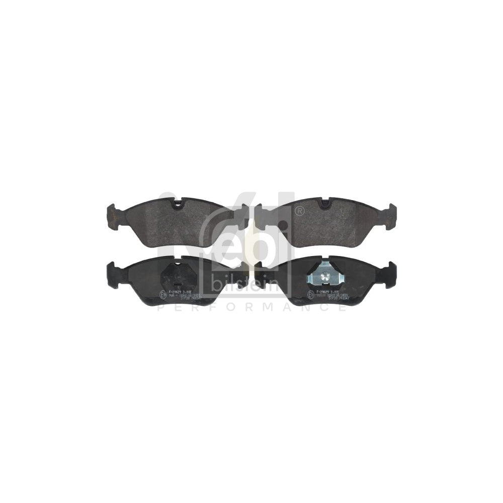 Febi Bilstein 16026 Brake Pad Set Front Axle, Prepared For Wear Indicator