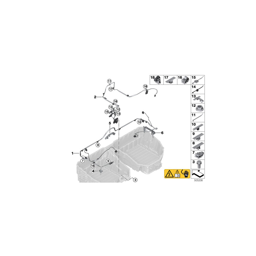 Genuine BMW 61279453978 G11 G12 G01 Communications Wiring Harness (Inc. 330e, 745eX & 530e) | ML Performance US
