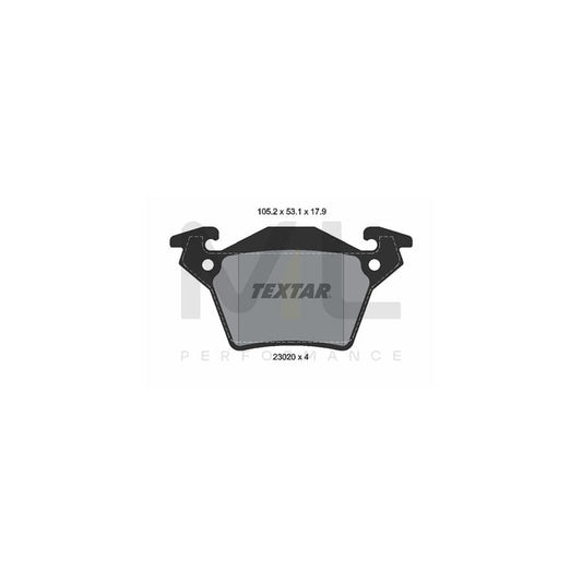 TEXTAR 2302001 Brake pad set prepared for wear indicator | ML Performance Car Parts