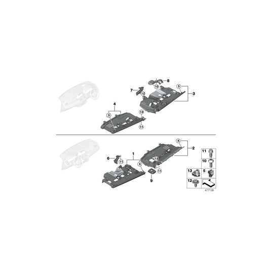 Genuine BMW 51459170417 RR4 RR6 F11 Bracket, Trim, Footwell On Driver's Side Left hand drive (Inc. 530d, 750dX & 740Li) | ML Performance US