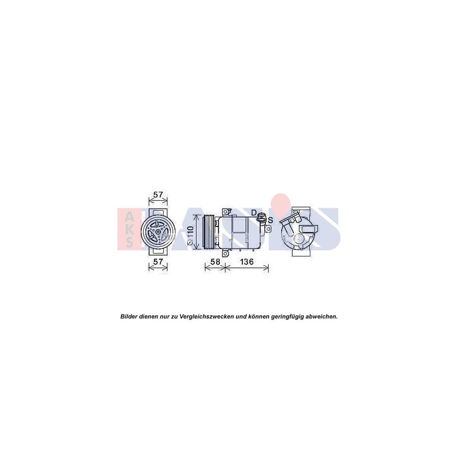 AKS Dasis 852807N Compressor, Air Conditioning