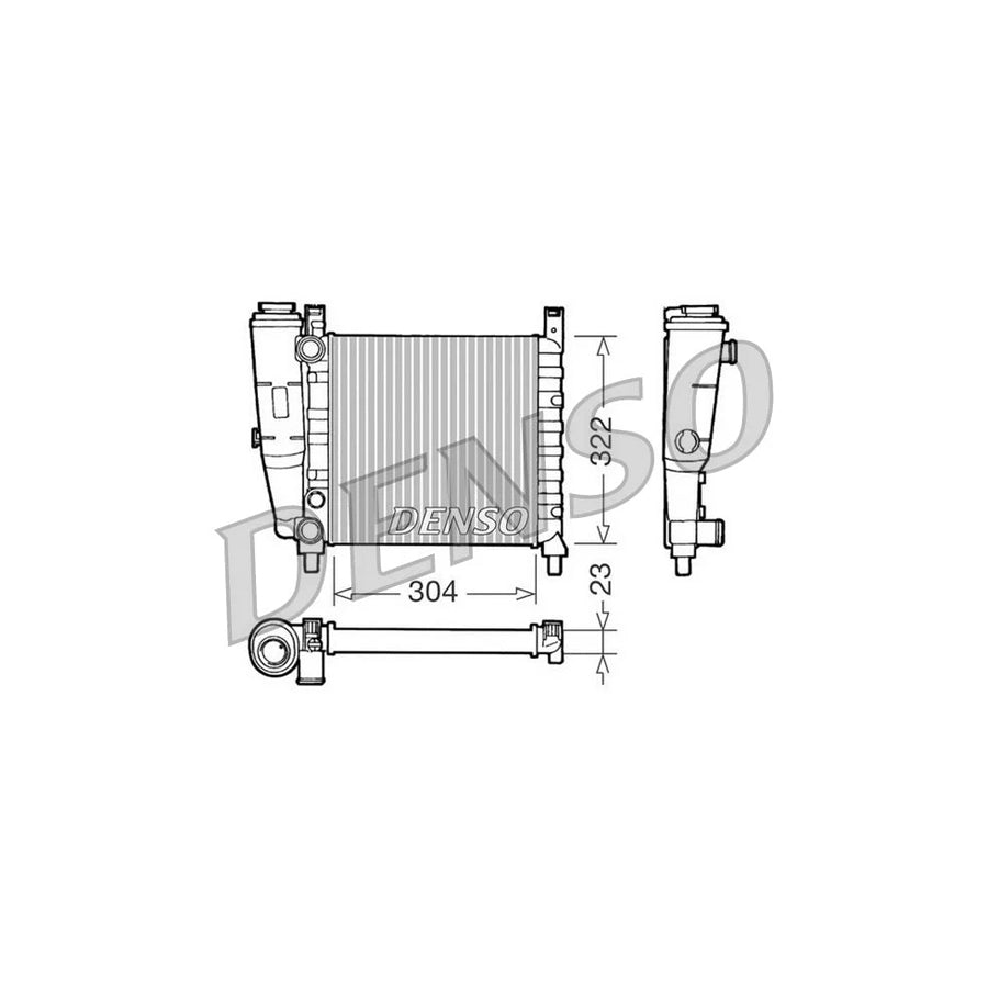 DENSO DRM09140 Engine Radiator for Fiat Uno Hatchback (146)