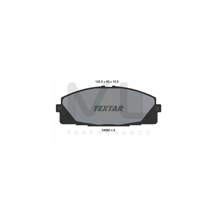 TEXTAR 2468001 Brake pad set not prepared for wear indicator | ML Performance Car Parts