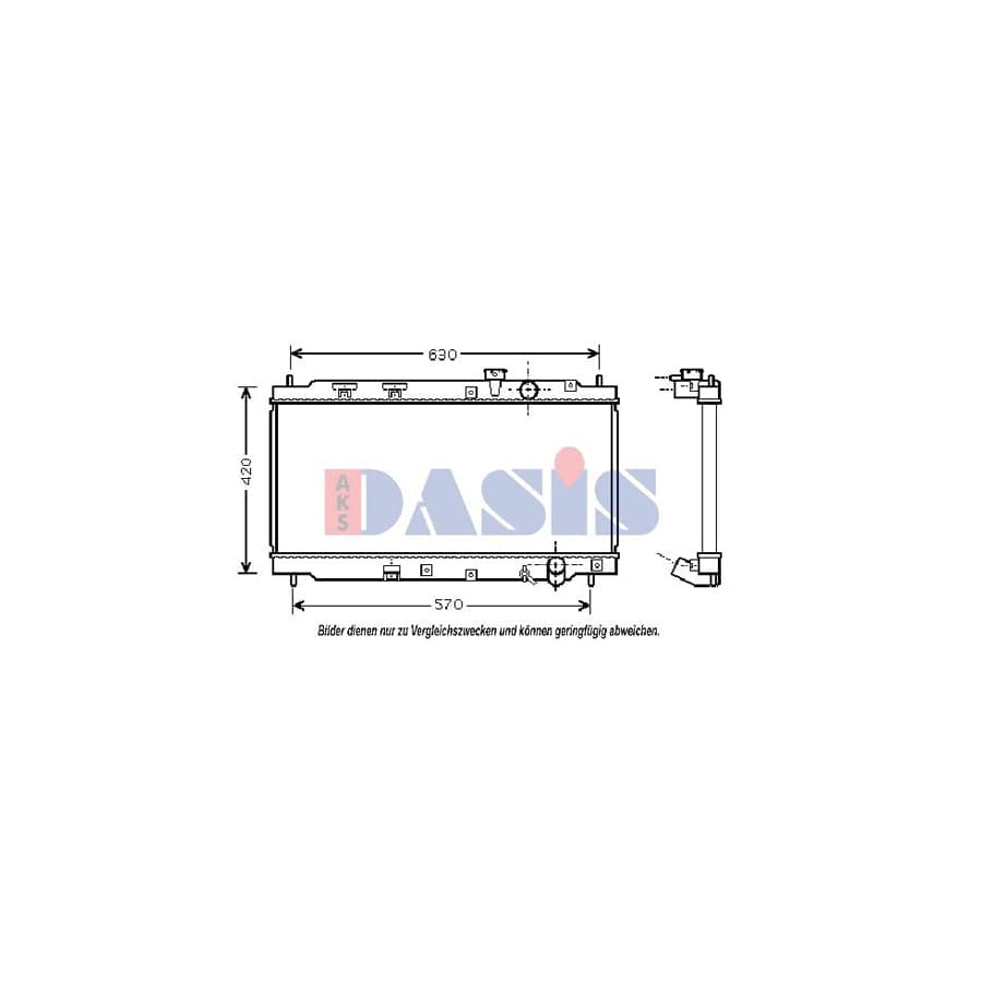 AKS Dasis 100039N Engine Radiator for Honda Integra II Coupe (Dc2, Dc4)