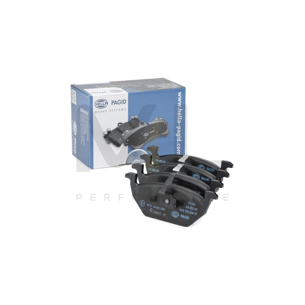 Hella 8DB 355 008-591 Brake Pad Set Not Prepared For Wear Indicator
