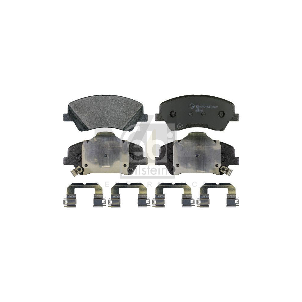 Febi Bilstein 170635 Brake Pad Set Front Axle, With Acoustic Wear Warning