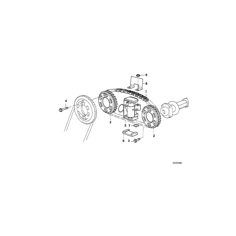 Genuine BMW 11311747770 E34 E31 E32 Guide Shield Zyl.1-4 (Inc. 540i, 740i & 840i) | ML Performance UK Car Parts