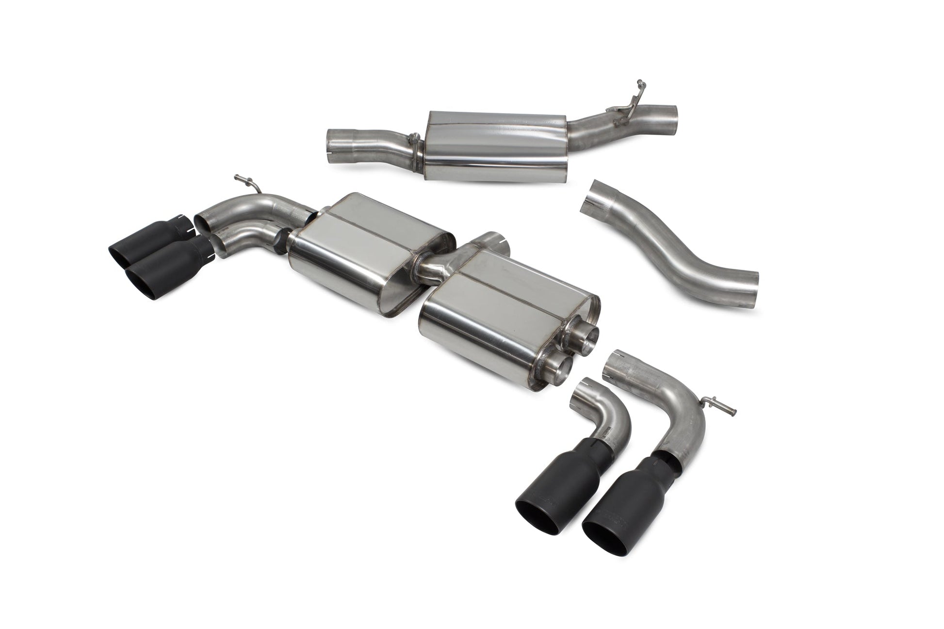 Scorpion SVW044DC VW Golf MK7 R Resonated Cat-Back System With No Valves | ML Performance US US