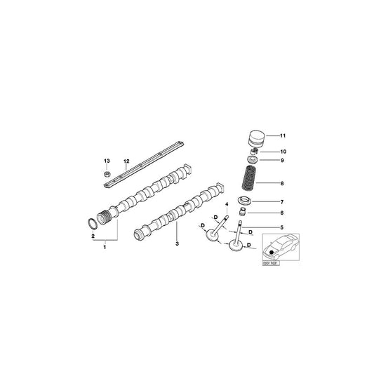 Genuine BMW 11311745501 E39 E38 Camshaft Exhaust Zyl.5-8 (Inc. 735i, 735iL & 535i) | ML Performance UK Car Parts