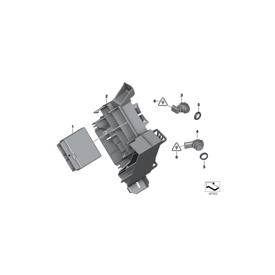 Genuine BMW 66339461875 F30 F20 F21 Control Module For Park Assistant (Inc. 218i, M135iX & 425d) | ML Performance US Car Parts