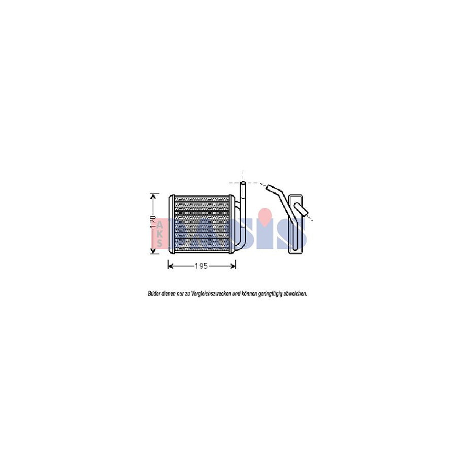 AKS Dasis 569006N Heater Matrix for Hyundai H100