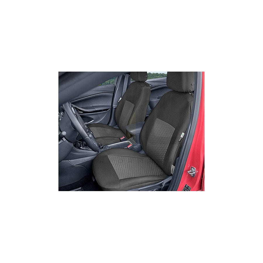 KEGEL Tailor Made 5-2042-196-4010 Car seat cover Black, graphite, Polyester, PU (Polyurethane), Front
