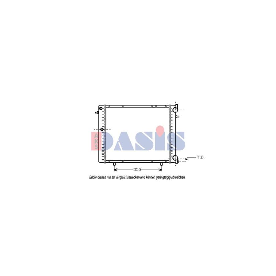 AKS Dasis 180210N Engine Radiator for Renault 19