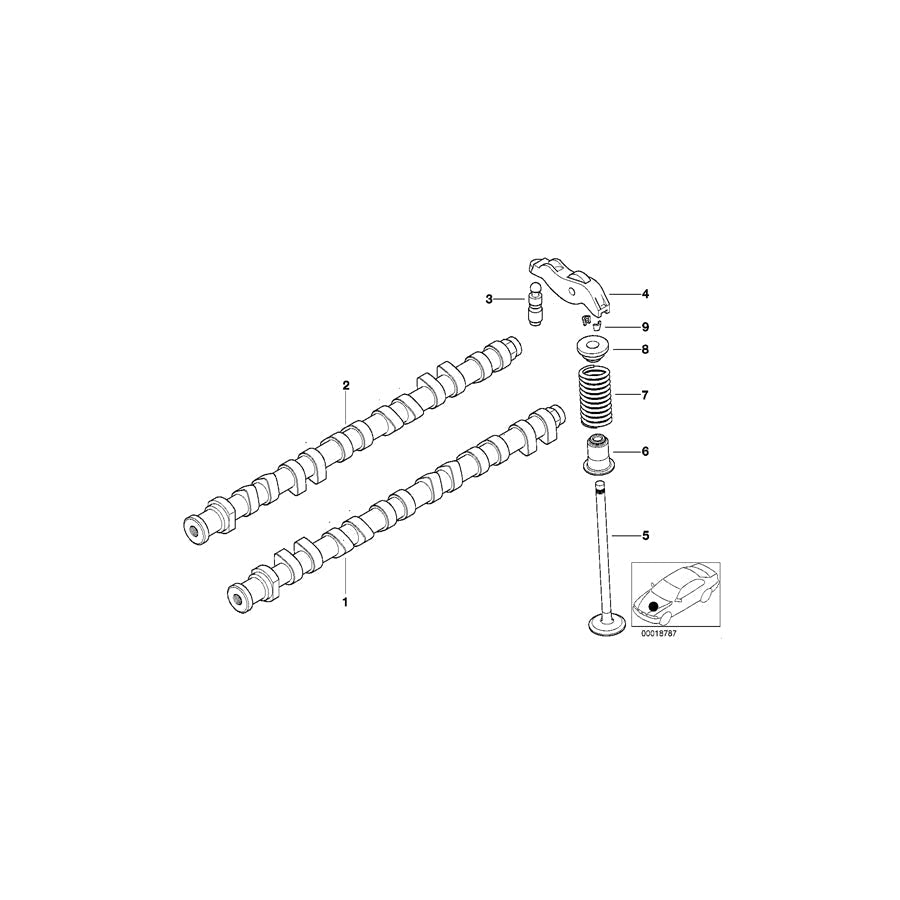 Genuine BMW 11312246698 E38 E46 E53 Inlet Camshaft (Inc. 330xd, X5 3.0d & 330d) | ML Performance UK Car Parts