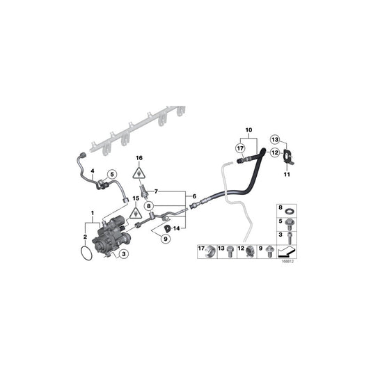 Genuine BMW 13537584382 E89 Feed Line (Inc. Z4) | ML Performance US Car Parts